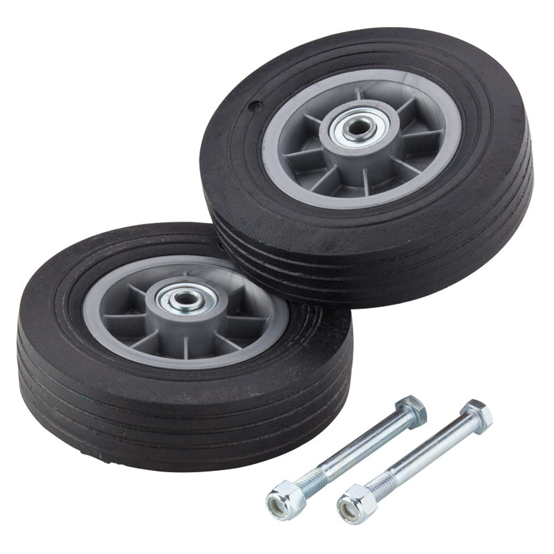 8″ No-Flat Solid Rubber Tires W/Bolts (for 6′ Podium)